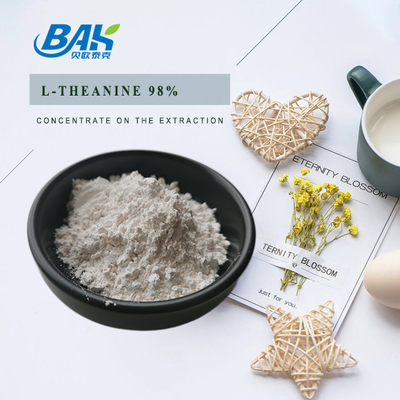 CAS NO 3081-61-6 स्वस्थ आहार के लिए प्राकृतिक हर्बल अर्क हरी चाय अर्क पाउडर Theanine 98% पाउडर