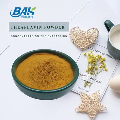 BAK ऑर्गेनिक Theaflavin 20% - 80% हरी चाय निकालने पाउडर स्वास्थ्य देखभाल के लिए