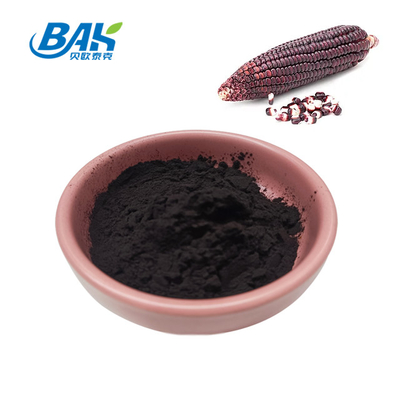 BAK फैक्टरी थोक एंथोसियानिन 35% Zea Mays Purple Corn Extract Dark Purple Powder