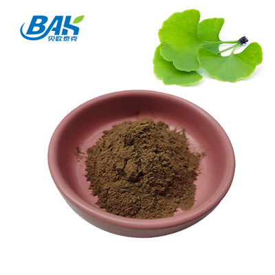Flavone 24% लैक्टोन 6% जिन्कगो बिलोबा पीला भूरा पाउडर निकालें