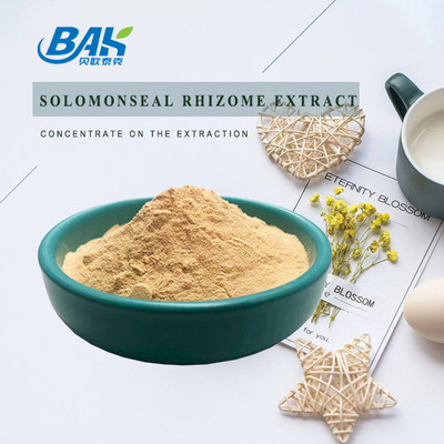 BAK Factoty Wholesale 10:1 पुरुष स्वास्थ्य पूरक ब्राउन येलो सोलोमोन्सियल राइज़ोम एक्सट्रैक्ट पाउडर